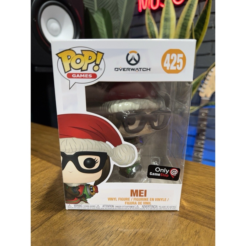 Funko POP! Games OVERWATCH Christmas MEI Figure #425 Game Stop Exclusive NEW!